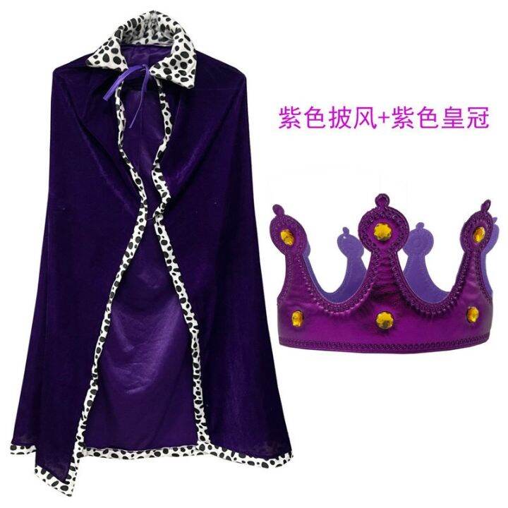 aeozad-prince-princess-คอสเพลย์เครื่องแต่งกาย-para-crian-as-festivalball-vermelho-จริง-velvet-queen-ชุด-halloween-king-cape-คอสเพลย์ผ้าพันคอ