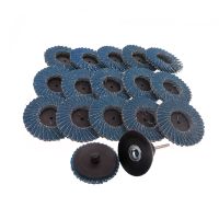 11pcs Flap Disc 2" 50mm Sanding Disk for Roll Lock 40 Grit Abrasive Tools Fits Polishing Metal Iron Rust Removal Cleaning Tools