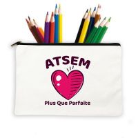 Best Gifts Thanks Atsem French Print School Stationery Supplies Travel Makeup Wash Pouch Storage Bags Large Capacity Pencil Case Pencil Cases Boxes