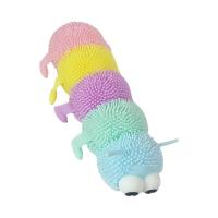 Luminous Caterpillar Toy Anti-Stress Squeeze Toy Creative Soft TPR Caterpillar Stretching Tricky Toys Decompression Vent Toys Squishy Toys