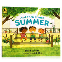 Summer came the original English picture book and then comes summer childrens English early education enlightenment picture book seasonal cognition picture book parent-child reading warm healing painting style open book Tom Brenner