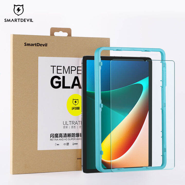 smartdevil-ฟิล์มกระจก-for-xiaomi-pad-5-xiaomi-pad-6-xiaomi-pad-6-max-mi-pad-5-pro-11-inch-12-4-inch-redmi-pad-10-6-inch-tablet-tempered-glass-film-screen-protector-full-screen-coverage-clear-anti-blue