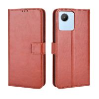 เคสกระเป๋าสตางค์สำหรับ Realme C30เคสแบบพับปิดได้มีขาตั้งฝาครอบ PU หนังกลับ