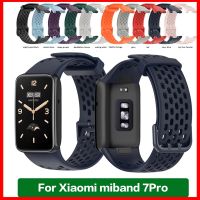 ▨ Strap For Xiaomi Mi Band 7 Pro Silicone Replacement Wrist Strap For MiBand 7pro Sports Breathable Bracelet Wristband Accessories