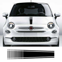 สติกเกอร์ฝากระโปรงหน้ารถยนต์1ชิ้นสำหรับ Fiat 500 Abarth Auto อุปกรณ์ตกแต่งสไตล์ DIY ปรับแต่งอุปกรณ์ตกแต่งฟิล์มไวนิลรูปลอก