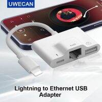 Lightning Iphone To RJ45 Ethernet Lan Adapter/Cable Lightning To USB3 OTG HDMI Camera Adapter/Dongle/Card Reader With Charging