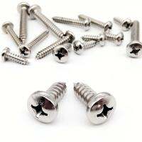 10/50 Pcs M1 M1.2 M1.4 M1.7 M2.2 M2.6 M3 M4 M5 M6 Mini 304 Stainless Steel Cross Phillips pan Bulat Kepala Sekrup Kayu