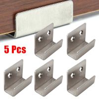 5PCS Stainless Steel Flat Hooks Hanger Ceramic Tile Billboard Display Board Holder Braces Brackets Fasteners Screws Nails Nails Screws Fasteners