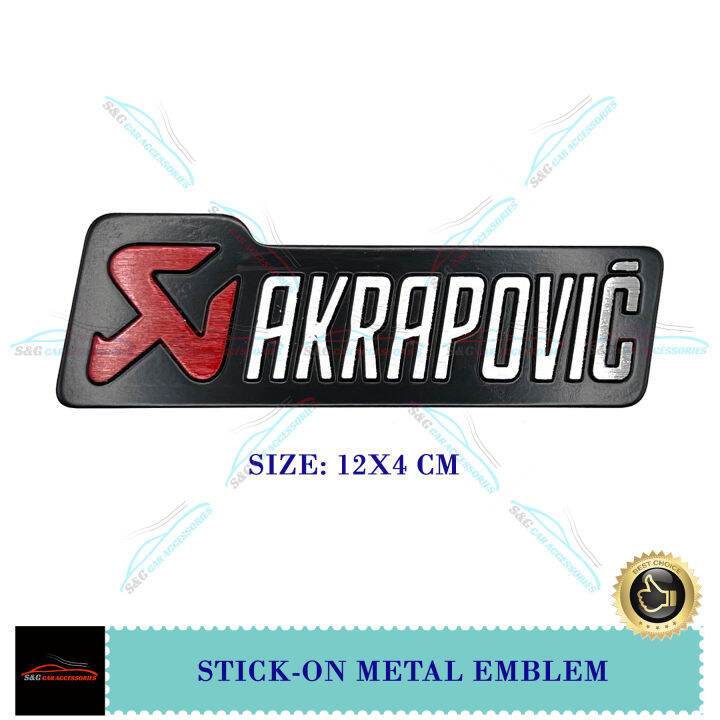 Akrapovic 3D Metal Emblem Badge Decal | Lazada PH