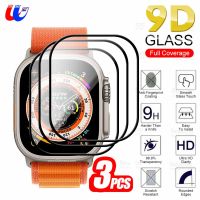 SGP Hybrid 3Pcs 3D Full Curved สำหรับ Apple Watch Series 8นาฬิกา Ultra Watch SE Glass Screen Protector สำหรับ Watch8 I นาฬิกา Seires 8 Se 44มม. 40มม. 41มม. 45มม. Smartwatch นุ่มป้องกันฟิล์ม