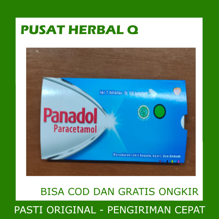 PANADOL BIRU STRIP ISI 10 MEREDAKAN DEMAM NYERI PANAS PARACETAMOL 500GR ...