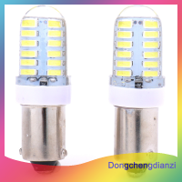 dongchengdianzi 2X BA9S T11 T4W 3014 24smd 12V หลอดไฟ LED ด้านข้างหลอดไฟภายในสีขาว