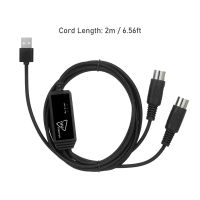 IVU CREATOR Universal MIDI Cable 5 Pin MIDI To USB Cable Converter Adapter ทำจากแจ็คเก็ต PVC ที่ทนทานเข้ากันได้กับ OS ต่างๆ