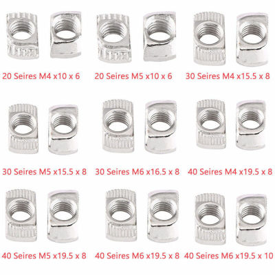 10PCS M4 M5 M6 T Slot Nut 20 30 40 European Aluminum Profile Extrusion Slot
