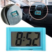 ❁ Car Dashboard Digital Clock Mini LCD Time Date Display Self-Adhesive Clock Car Home Office Desktop Decoration Auto Accessories