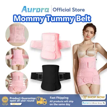 Frida Mom Postpartum Abdominal Binder, Pregnancy Support Belt with  Adjustable Strap, Grey, One Size 