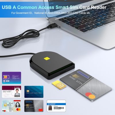Pembaca kartu USB portabel USB2.0 multifungsi pembaca kartu IC CAC pembaca kartu untuk OWA DKO GKO untuk kartu Chip Kantor Pos Bank