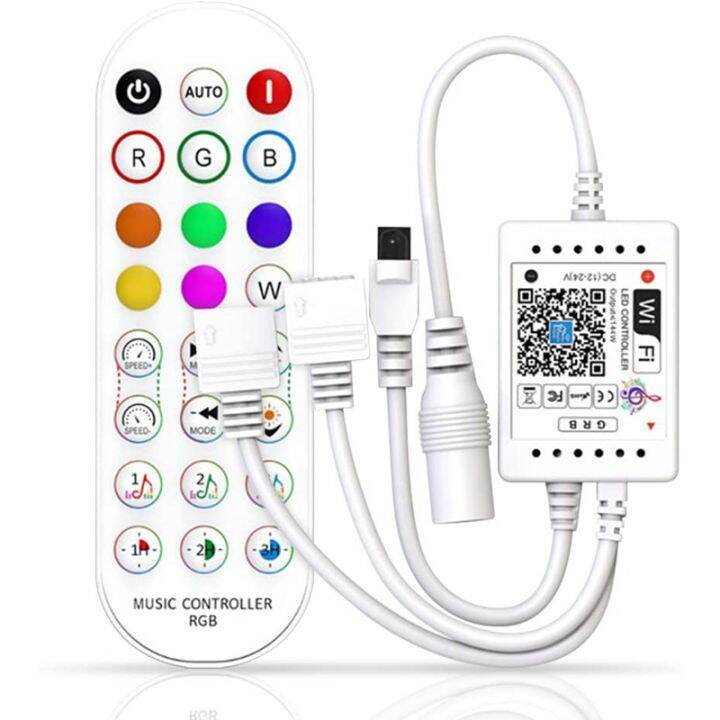WiFi Smart RGB Music Controller for LED Strip Light + Infrared Remote