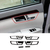 For -Benz S-Class w221 2008-12 Black ABS Style Car Door Inner Door Handle Bowl Decoration Cover Sticker Car Accessories