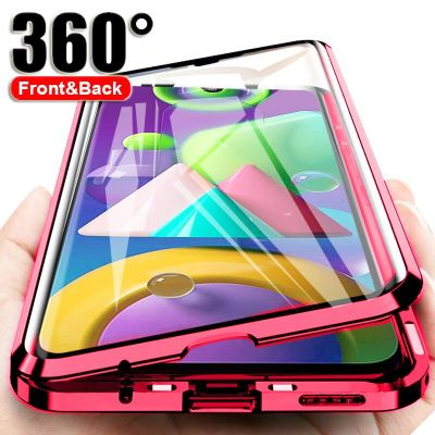 360บัมเปอร์โลหะสำหรับ A94 5G เคสฝาพับแม่เหล็กสำหรับ A94 5G เคสกระจกสองชั้นปลอกหุ้ม94 Coque A94กันกระแทก