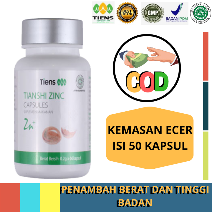 Tiens Zinc Capsules / Suplemen Penggemuk Badan / Penambah Berat Badan