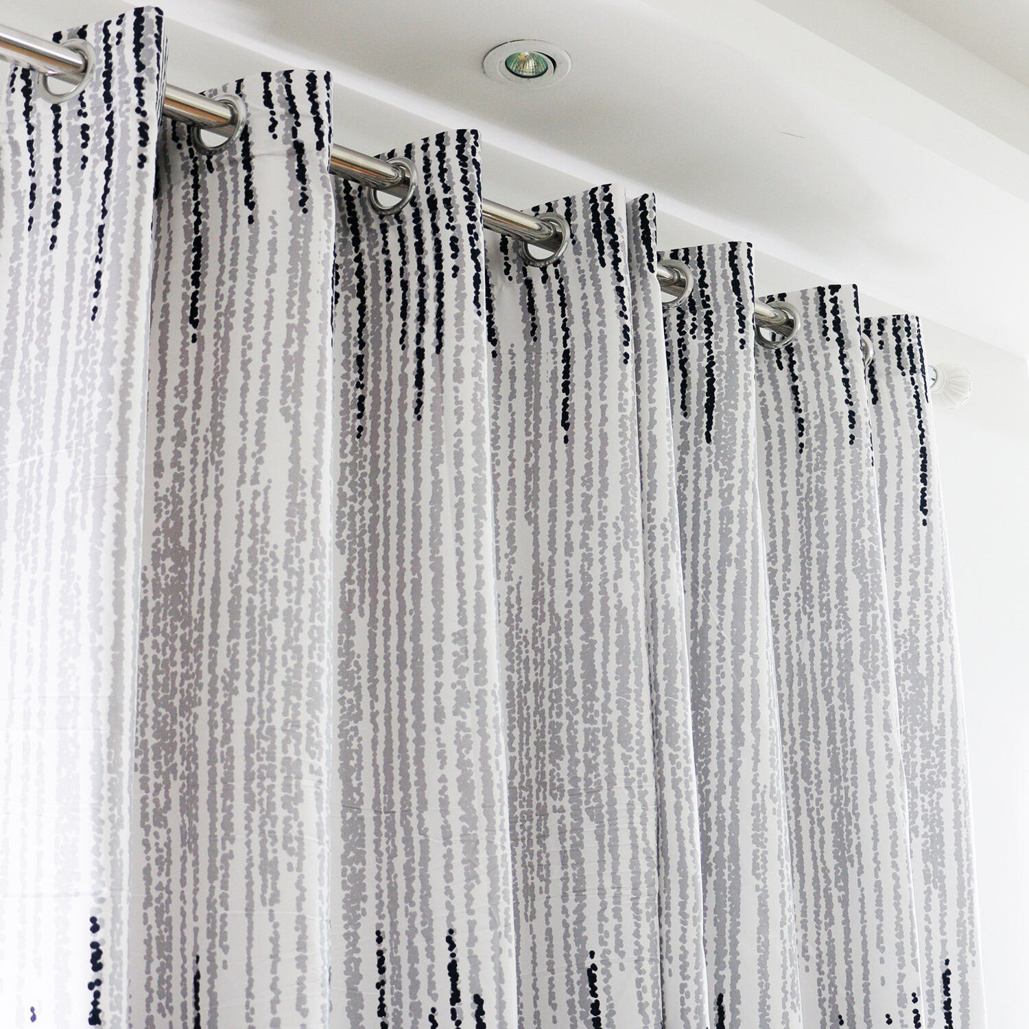 HOOK/Ring Type 3D Langsir Semi Blackout Printed Fabric Curtains Simple Shading Living Room Bedroom Balcony Curtains
