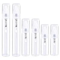 100Pcs Transparent Plastic Spray Bottle 2ML 3ML 5ML Cosmetic Packing Atomizer Perfume Bottles Atomizing Spray Liquid Container