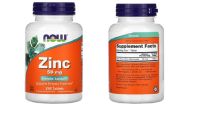 Now Foods, Zinc, 50 mg, 250 Tablets, expire 02/2027 พร้อมส่ง