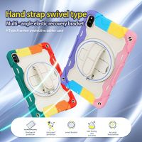 For Huawei MatePad 10.4 inch 2020 2022 BAH3-W09 BAH4-W09 Case Kids Safe PC Silicon Shockproof Hand Strap Stand Tablet Cover