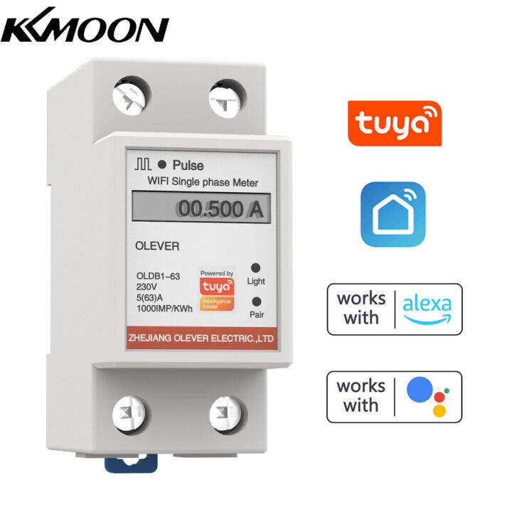 KKmoon Tuya WiFi Intelligent Metering Energy Meter Singles Phase Meter