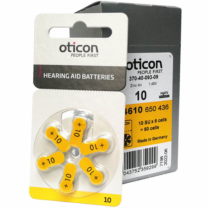 Audi Kang Oticon hearing aid battery a10 Germany imported button cell 1