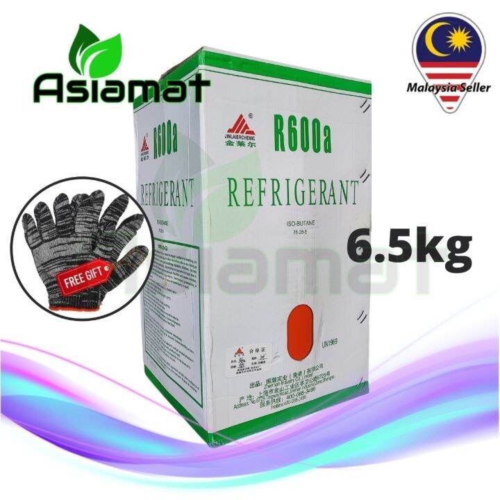 Asiamat Gas Freon R600a r600 inverter non inverter 6.5kg Fridge