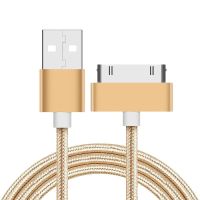 สาย USB อะแดปเตอร์ตัวชาร์จไฟสำหรับ iPhone เร็ว1M 2M,4S 3GS 3G iPad 1 2 3สัมผัส Nano IPod 30 Pin ที่ชาร์จของแท้อะแดปเตอร์สายเชื่อมต่อข้อมูล