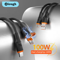 Elough 2 In 1สายชาร์จเร็ว USB A To Type C สายชาร์จ PD สายสำหรับซัมซุง Xiaomi OPPO Type C เป็น Type C ไปยัง Type C โทรศัพท์มือถือเคเบิลสายคอมพิวเตอร์แท็บเล็ต