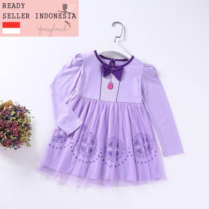 Kostum Ulang Tahun Dress Putri Princess Sofia The First Import Gaun