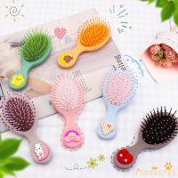 【BEIBEI】 Perfectly-Mini Airbag Comb for Scalp Massage Cute Cartoon Bear/Bow Rainbow Plastic Hair Combs for Women Girl