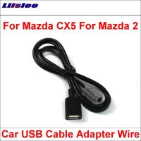 For Mazda 2/3/6 CX5 CX-5 Original Plugs To USB Adapter Conector Car CD Radio Audio Media Cable Data Wire