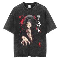 เสื้อยืดคุณภาพดี Hip Hop Vintage T-shirt Men Streetwear Harajuku Japanese Anime Naruto Print T-shirt Summer Fashion Short Sleeve Cotton T Shirt