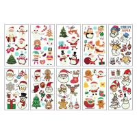 Temporary Face Stickers Waterproof Temporary Christmas Body Decals 10 Sheets Cute Glow In The Dark Christmas Face Stickers with Santa Stocking Elk Snowman Snowflake pretty good