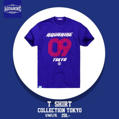 เสื้อเลือกตั้ง เสื้อยืด AQUANINE-TOKYO (BLUE)ลิขสิทธิ์แท้S-5XL