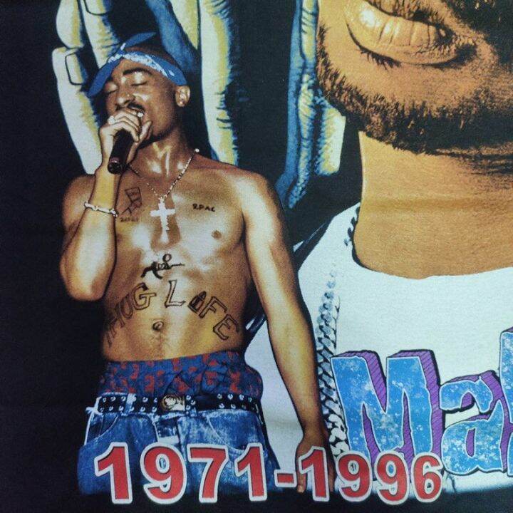 2023-เสื้อวง-2pac-hip-hop-t-shirt-เสื้อยืด-2pac-tupac-rapper-เสื้อยืด