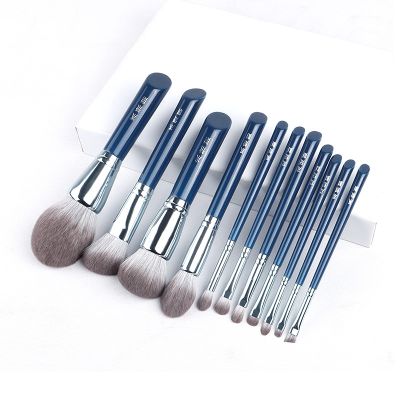 ♣♕❂ MyDestiny makeup brush-The Sky Blue 11pcs super soft fiber makeup brushes set-high quality face eye cosmetic pens-synthetic hair