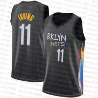 เสื้อยืดผู้ชาย Kevin Durant เสื้อบาสเก็ตบอล7 11 10 Orange Kyrie Irving Ben Simmons