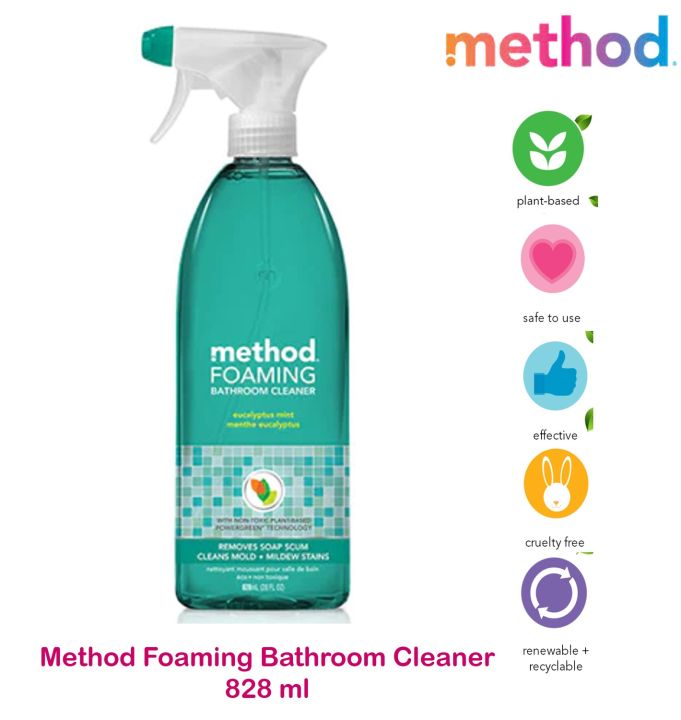 Method Eucalyptus Mint Cleaning Products Bathroom Cleaner Tub +