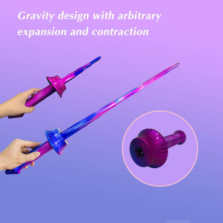 3d Gravity Telescopic Samurai Toy Portable Fidgets Gravity 3d Fidget Carrot Toys Sword Toy For