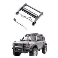 110 Full Metal Bar กันชนหน้า Wled Spotlights สำหรับ Trax TRX4 2021 Bronco Rock Crawler รถรีโมทคอนลของเล่น