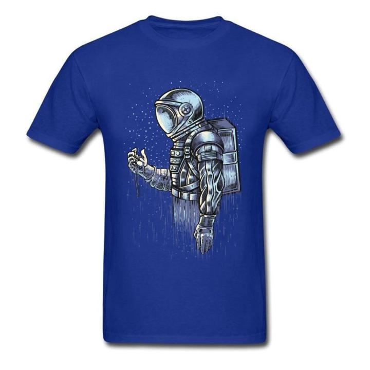 disappear-tshirts-fitted-men-t-shirt-birthday-tshirts-year-day-cotton-fabric-tees-astronaut-print-clothes-black