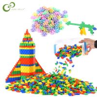 【CW】 100pcs Snowflake Building Block Children Early Education Puzzle Toys Bullet Micro Diamond Assembling Building Blocks Toys DDJ