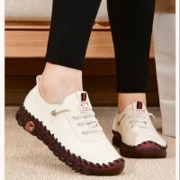 2023 Womens Flat Shoes New Orthopedic Loafers Woman Moccasins Stitched Slip On Ballet Flats For Women Nurse Shoes Medical