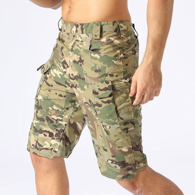 Hiking Shorts Men Outdoor Waterproof Military Camouflage Multi-pocket Shorts Mens SWAT Cargo Size 5XL Classic Tactical Shorts
